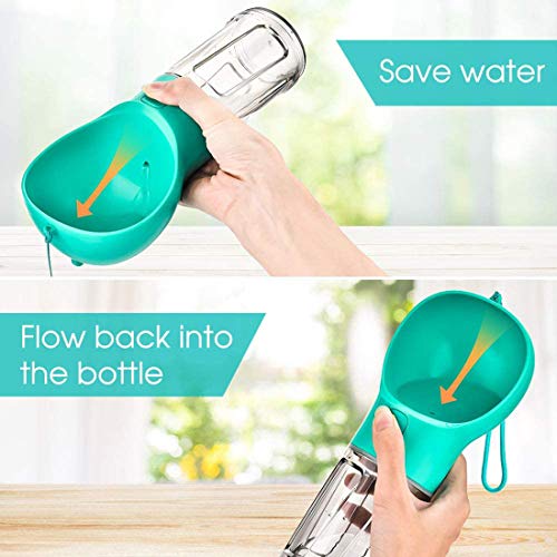 Browfin 4 in 1 Dog Water Bottle, Pet Portable Water Bottle with 300ML Water Tank, Dog Food Storage, Poop Shovel… - Image 5