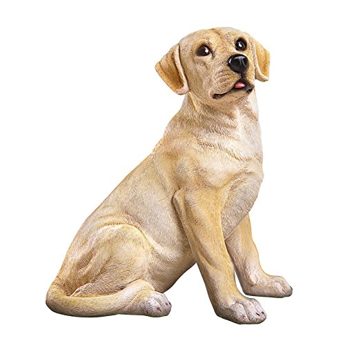 Golden Labrador Garden Figurine, Resin