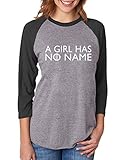 TeeStars - A Girl Has No Name 3/4 Women Sleeve Baseball Jersey Shirt