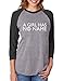 Tstars TeeStars - A Girl Has No Name 3/4 Women Sleeve Baseball Jersey Shirt Medium Black/Gray