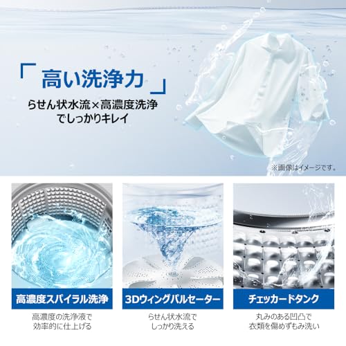Haier JW-HS61D(W), White, Washing Capacity 13.3 lbs (6 kg), Fully Automatic Washing Machine, Tank Cleaning, Tank Air Drying, Rush Course, Wrinkle Care Dehydration, High Concentration Cleaning