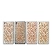 kwmobile Crystal TPU Silicone Case for > Sony Xperia X < in rose gold transparent Design flakes