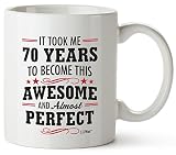70th Birthday Gifts For Women Seventy Years Old Men Gift Mugs Happy Funny 70 Mens Womens Womans Wifes Female Man Best Friend 1949 Mug Male Unique Ideas 49 Woman Wife Gag Dad Girls Guys Good Husband