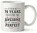 70th Birthday Gifts For Women Seventy Years Old Men Gift Mugs Happy Funny 70 Mens Womens Womans Wifes Female Man Best Friend 1949 Mug Male Unique Ideas 49 Woman Wife Gag Dad Girls Guys Good Husband
