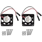 Dorhea 2pcs 3007 Fan for Raspberry Pi 5 30x30x7mm Cooler Fan Pi Brushless Cooling Fan 30MM 1.18in 3.3V 5V DC Quiet Fan for Ra