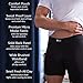 Ejis Sweat Defense Boxer Brief | Comfort Pouch | Sweat Proof Micro Modal (Medium, Black)