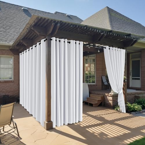 RYB HOME Outdoor Patio Deck Curtains