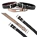 Mighty Paw Leather Dog Collar - Genuine Distressed Leather - Strong Metal Buckle - Ultimate Comfort - Modern Style for All Dogs Breeds - Comfort Puppy Collar - (Large - Brown)