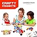 Crafty Connects STEM Building Toys Set, Tinker and Take Apart to Spark Creativity in Kids and Toddler, Educational Learning Toy for Boys and Girls Ages 3 4 5 6 7 8 9, Gifts for Kindergarten Pre K Age