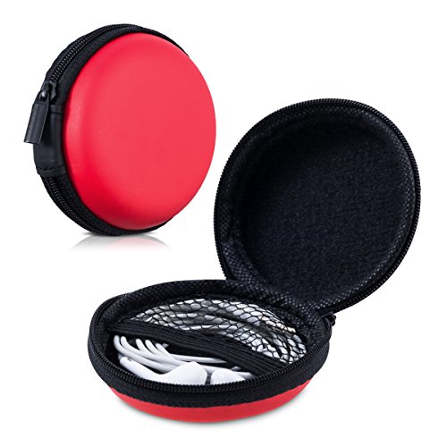 kwmobile Hard case for headphones in red protective cover for your headphones