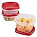 Rubbermaid Easy Find Lids Food Storage Containers, Racer Red, 6-Piece Set