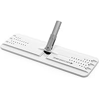 JOYMOOP Flat Mop Head Replacement, 13-Inch Microfiber Mop Pad, Grey, Floor, 1 Pack (Head Only)