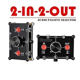 Nobsound Little Bear MC22 Mini 2-IN-2-OUT 3.5mm Stereo Audio Switcher Passive Speaker Headphone Manual Selector Splitter Box Audio Sharing (2-IN-2-OUT)