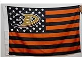 Anaheim Ducks With US Stripe Stars 3ft x 5ft Polyester Flying Flag