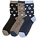 Noble Mount Women's Soft Anti-Skid Micro-Plush Winter Crew Socks