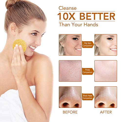Facial Sponges, Compressed Facial Sponge for Facial Cleansing Facial