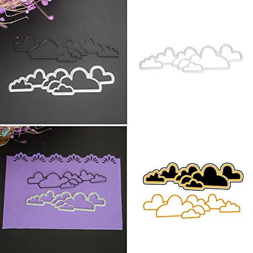 Gilroy Cloud Shape DIY Metal Cutting Dies Stencil for Scrapbooking Embossing Album Paper Card Craft - Thumbnail 3