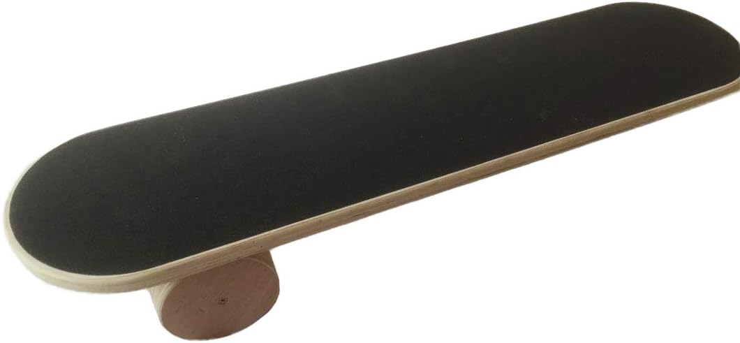 Taylor Green New Wooden Balance Board Wobble Board with Wooden Roller Skateboard Trainer