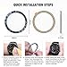 Bezel Ring for Galaxy Watch 46mm / Galaxy Gear S3 Frontier & Classic, Aluminium Bezel Loop Adhesive Cover Anti Scratch Protection for Galaxy Watch Accessory（Blue）