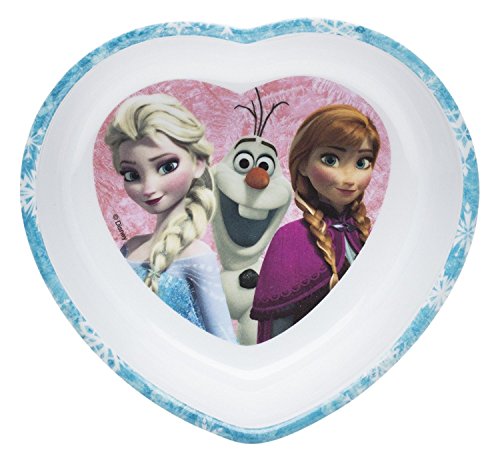 image for Zak Frozen Disney Princess Dinerware set. Matching Heart Shaped Bowl a