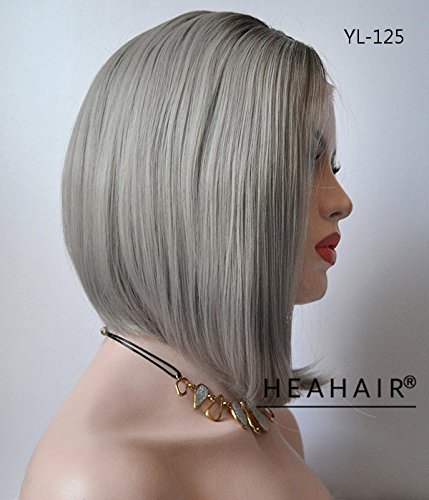  silver wig bob