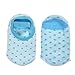 Kisgyst 5 Pairs Baby Girls Toddler Cartoon Dots Anti Slip Skid Foot Socks No-Show Crew Cotton Socks Sneakers 10-30 Months