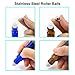 24 PACK Essential Oil Roller Bottles with Stainless Steel Roller Balls, 12 Amber Roller Bottles (0.34OZ) and 12 Cobalt Blue Roller Bottles (0.34OZ), include 1 Opener, 2 Clear Plastic Transfer Pipette,