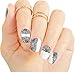 Black Floral Lace Fishnet Nail Art Water Transfer Decals For Sophisticated Manicure, by La Demoiselle by La Demoiselle