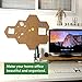 Premium Hexagon Wall Cork Tiles - 1/3” Thick Natural Bulletin Borkboard, High Density 8 Pack Including M3 self Adhesive and 20 Push pins, Create a Wall Board Perfect for Office Decor and Organisation