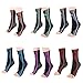 Doc Miller Premium Ankle Brace Compression Support Sleeve Socks for Swollen Foot Plantar Fasciitis Achilles Tendonitis, Use as Injury Support Recovery Eases Pain Swelling 1 PAIR (Gray, X-Large)