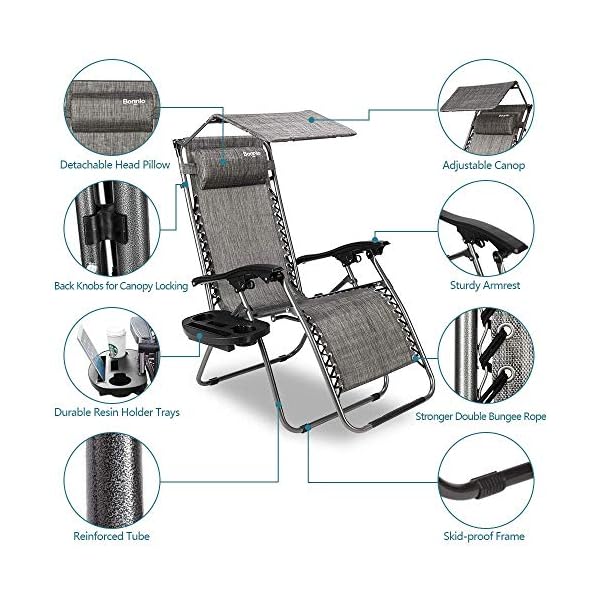 zero gravity chair with shade