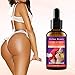 Jinjin Essential Oil Buttock Enhancement Massage Essential Oil Hip Lift Up Butt Firm Skin 30ML (Purple)