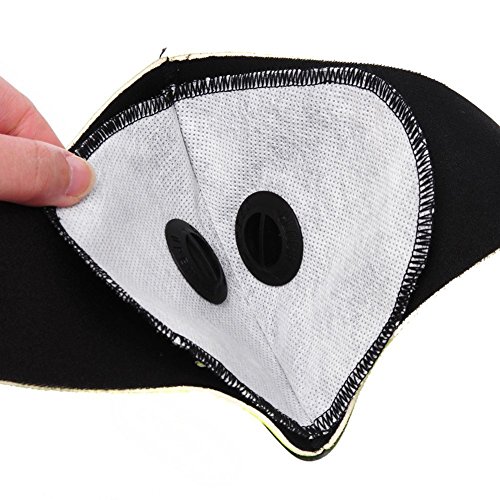 Dustproof Mask - Respirator Mask With Filtered Exhaust Gas Anti Pollen Allergy Half Face Mask (Green) - Thumbnail 5