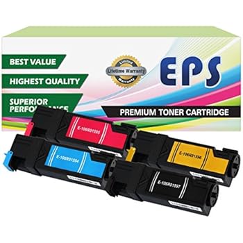 EPS Compatible Xerox Phaser 6500 High Yield Toner 106R01597, 106R01594, 106R01595, 106R01596 Cartridges Combo - 4pk (BCMY)