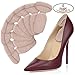 Premium Heel Cushion Pads 8 PCS - Self-Adhesive Shoe Insoles - Soft Gel Shoe Inserts - Blister and Callus Prevention and Protection Heel Pain Relief for Men and Women (Beige)