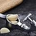 CALIYO Garlic press with ergonomic handle and Peeler Set, Easy Squeeze, Dishwasher Safe, Easy Clean - professional grade gift for any occasion