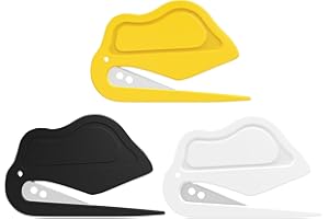 Boduoyejieyi Knotting Comb and Hair Removal for Cats and Dogs, Band Cutter for Hair, Hair Tools, Letter Opener Envelope Slitter, Wrapping Paper Cutter, Style（White+Yellow+Black）