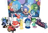 Disney Inside Out Movie Figure Set Toy Playset of 12 with Joy, Fear, Anger, Disgust, Sadness, Bing Bong, Rainbow Unicorn, Jangles the Clown Etc and Special Collectible.