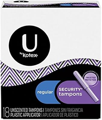 Kotex Security Regular Unscented Tampons 18 Count