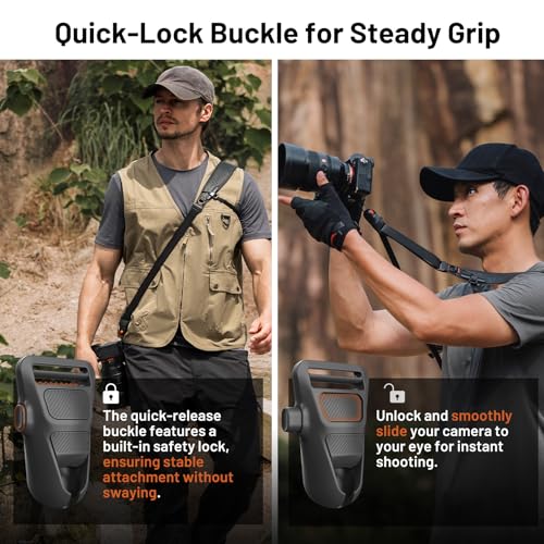 PGYTECH Camera Strap Pro, Heavy Duty Quick Release Shoulder Strap with Removable Underarm Strap, Professional Harness