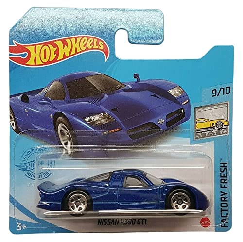 Hot Wheels - Nissan R390 GTI - Factory Fresh 9/10 - GRX35 - Short Card - Blue - Mattel 2021