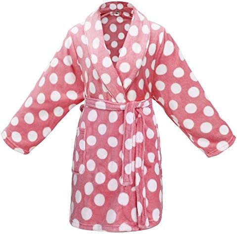 AbbyLexi Kid's Soft Plush Long-Sleeved Fleece Cover up with Pockets