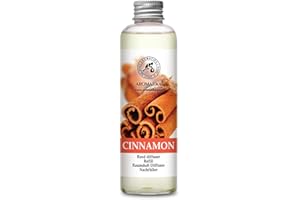 AROMATIKA TRUST THE POWER OF NATURE Cinnamon Reed Diffuser Refill with Natural Essential Cinnamon Oil 6.8 Fl Oz - Fresh & Long Lasting Fragrance - Reed Diffuser Oil Refill for Aromatherapy - Home - Fitness - Boutique