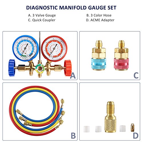 1 OrionMotorTech+Diagnostic+Manifold+Refrigerants+Couplers