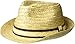 Tommy Bahama Men's Burned Raffia Fedora Hat, Natural, XXL