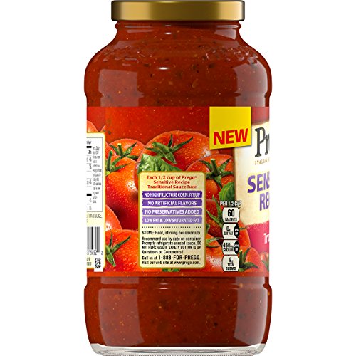 Prego Pasta Sensitive Recipe Traditional Tomato Sauce 1425 Oz Pack Of 6 Pricepulse