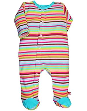 Unisex Baby Super Stripe Footie (Baby) - Multi