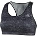 adidas Performance Women's Techfit Bra, Large, Dark Grey/Colored Heather/Print
