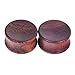 Oyaface 2PC Saddle Plugs Natural Wood Ear Gauges Tunnels Stretcher Set Concavity Wood Style A 20mm