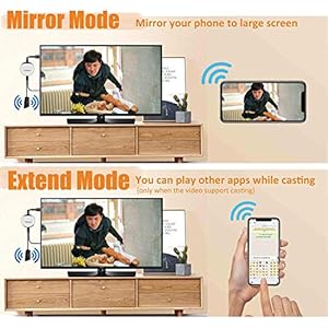 Adattatore Display HDMI Wireless 4K HDR, HDMI Streaming Stick Display Ricevitore 1080P Mini Display Airplay Miracast… - immagine 4